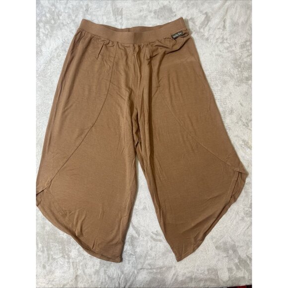 Matilda Jane Women’s Capri Pants Large Brown Wide Leg - Picture 2 of 9